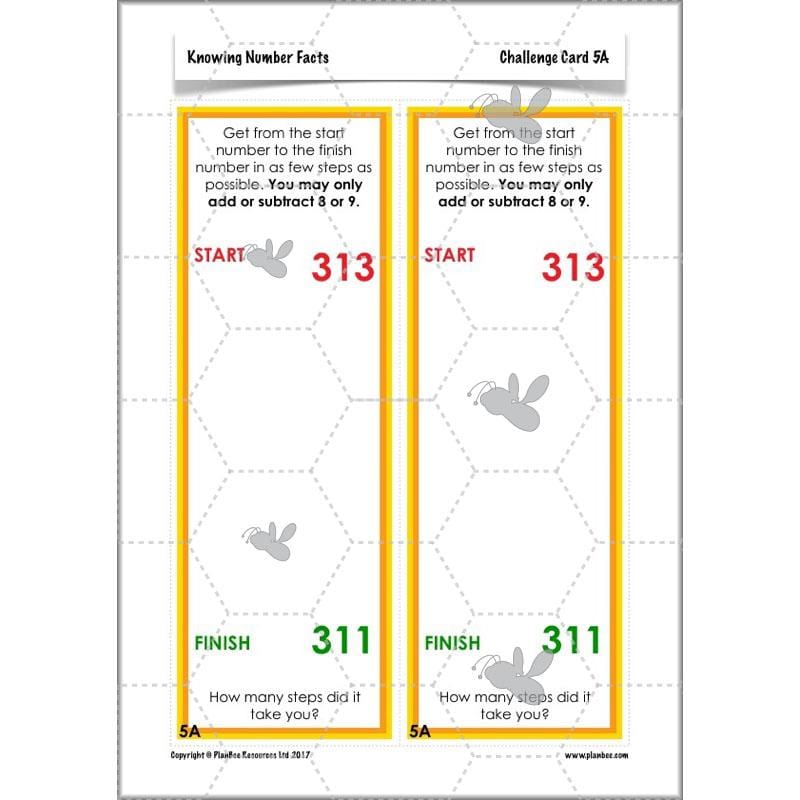PlanBee Knowing Number Facts: Addition & Subtraction - Year 3 Maths Lessons
