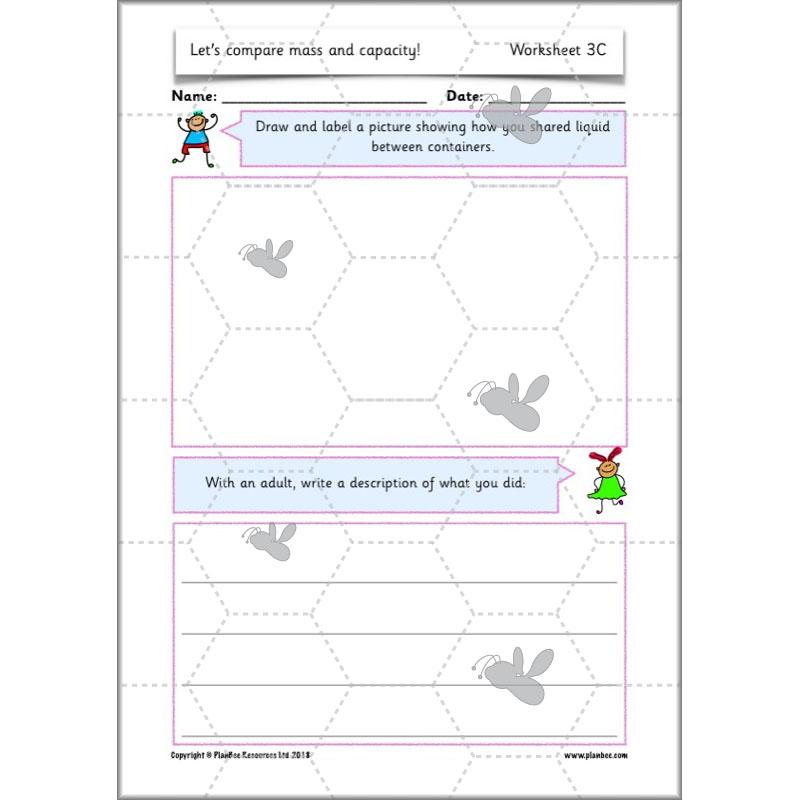 PlanBee Let’s compare mass and capacity - Year 1 Maths planning pack