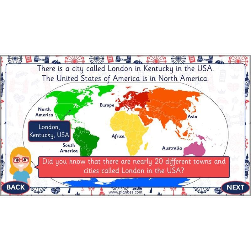 PlanBee Let's Explore London Topic KS1 Geography Lessons by PlanBee