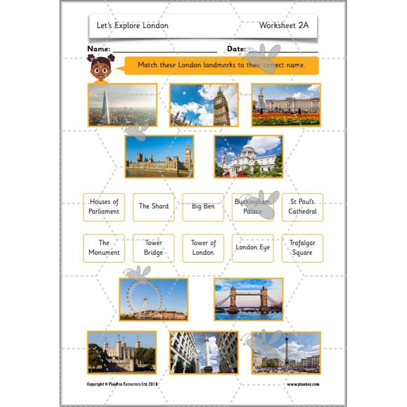 PlanBee Let's Explore London Topic KS1 Geography Lessons by PlanBee