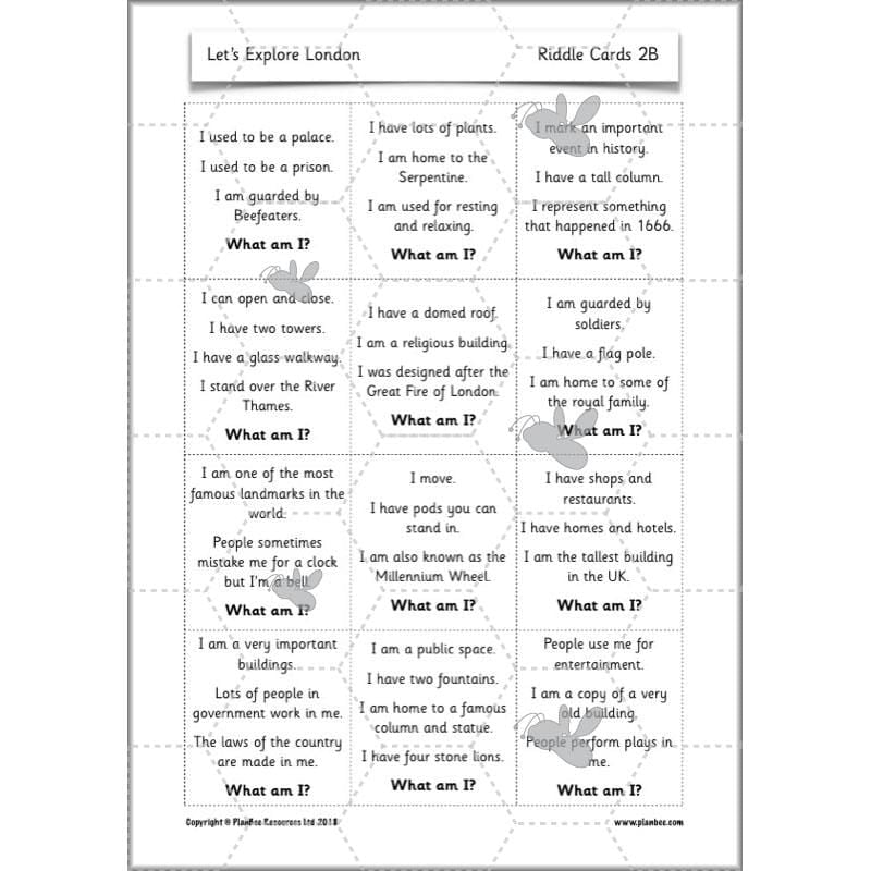 PlanBee Let's Explore London Topic KS1 Geography Lessons by PlanBee