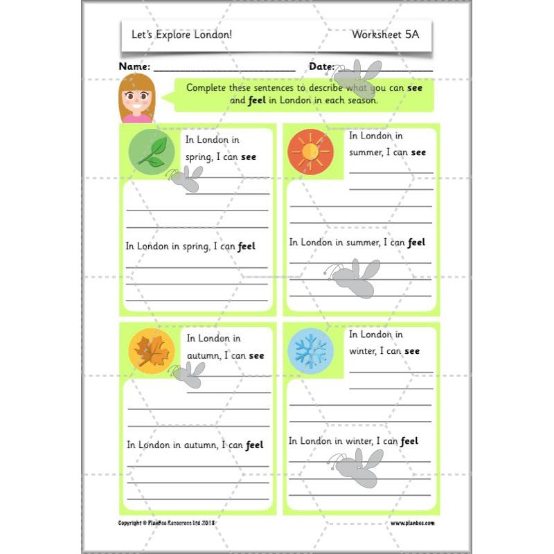 PlanBee Let's Explore London Topic KS1 Geography Lessons by PlanBee