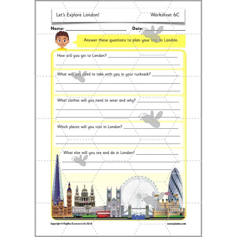 PlanBee Let's Explore London Topic KS1 Geography Lessons by PlanBee