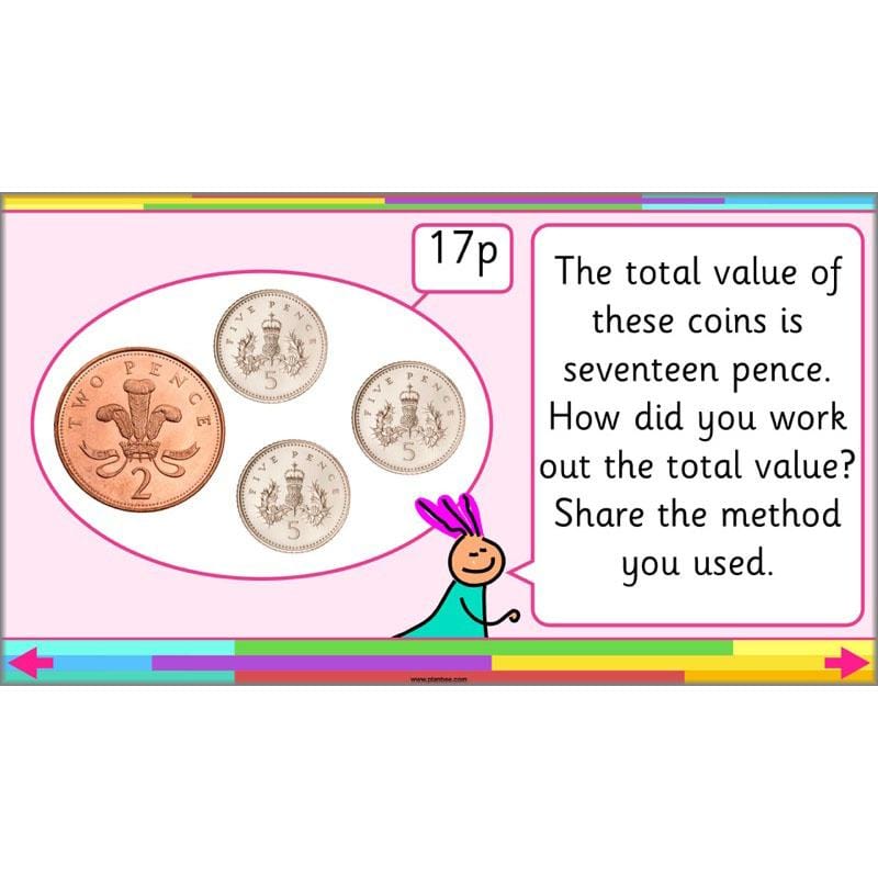 PlanBee Let’s make totals using coins 1 -  Year 1 Key Stage 1 Maths plans