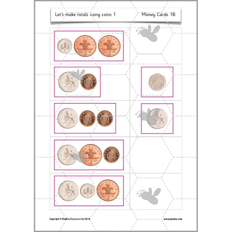 PlanBee Let’s make totals using coins 1 -  Year 1 Key Stage 1 Maths plans
