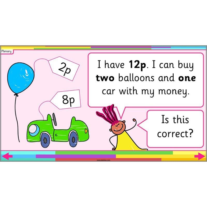 PlanBee Let’s make totals using coins 1 -  Year 1 Key Stage 1 Maths plans