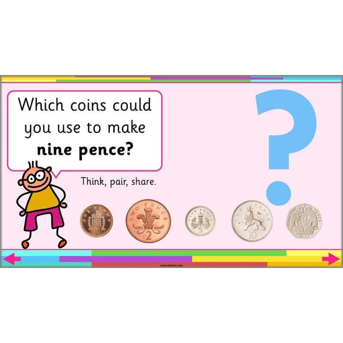 PlanBee Let’s make totals using coins 1 -  Year 1 Key Stage 1 Maths plans