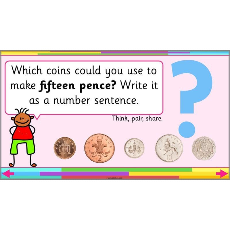 PlanBee Let’s make totals using coins 1 -  Year 1 Key Stage 1 Maths plans