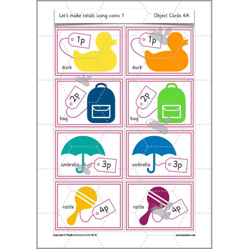 PlanBee Let’s make totals using coins 1 -  Year 1 Key Stage 1 Maths plans