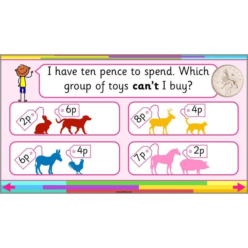 PlanBee Let’s make totals using coins 1 -  Year 1 Key Stage 1 Maths plans