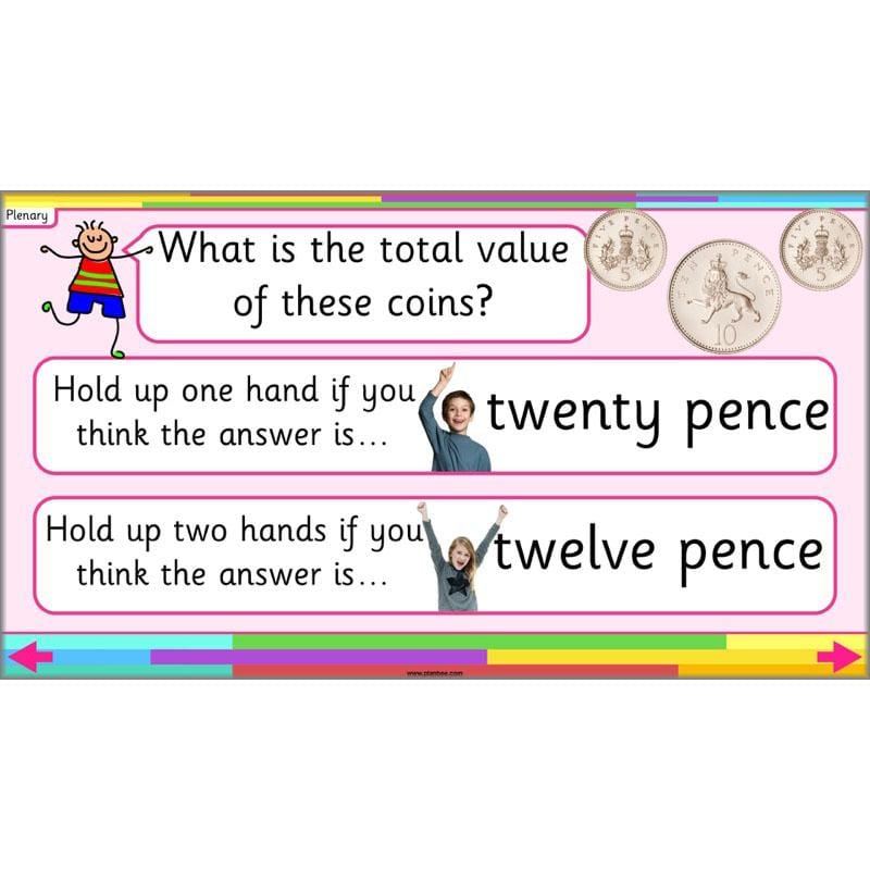 PlanBee Let’s make totals using coins 1 -  Year 1 Key Stage 1 Maths plans