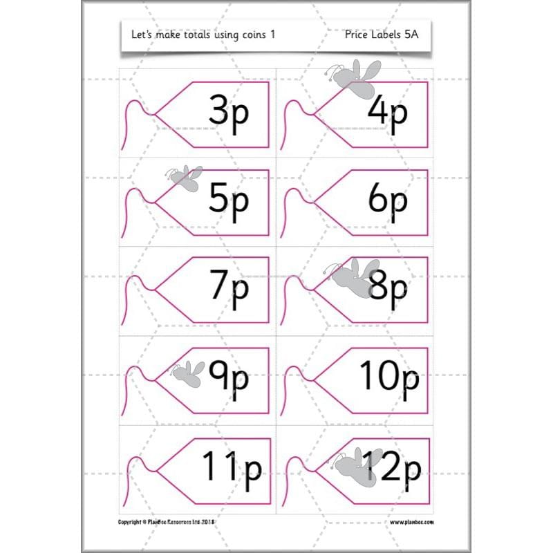PlanBee Let’s make totals using coins 1 -  Year 1 Key Stage 1 Maths plans