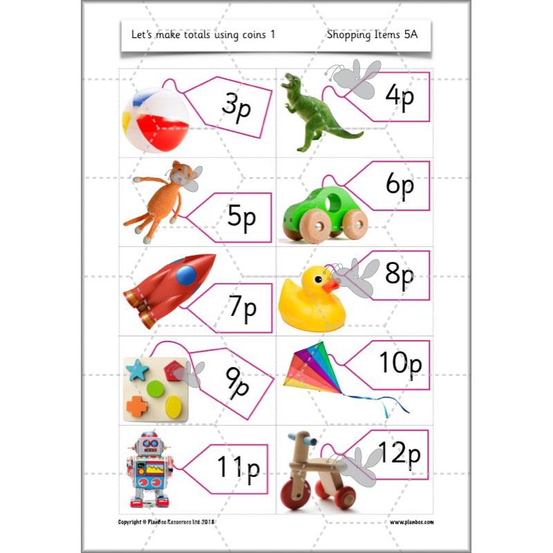 PlanBee Let’s make totals using coins 1 -  Year 1 Key Stage 1 Maths plans