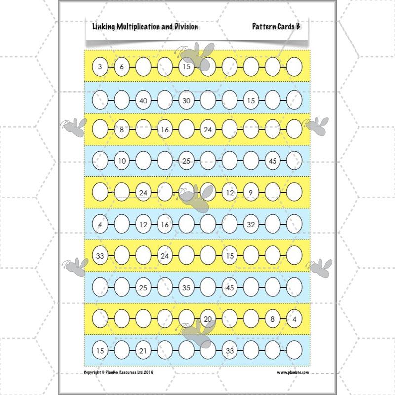 PlanBee Linking Multiplication and Division: Year 3 Primary Maths Lessons