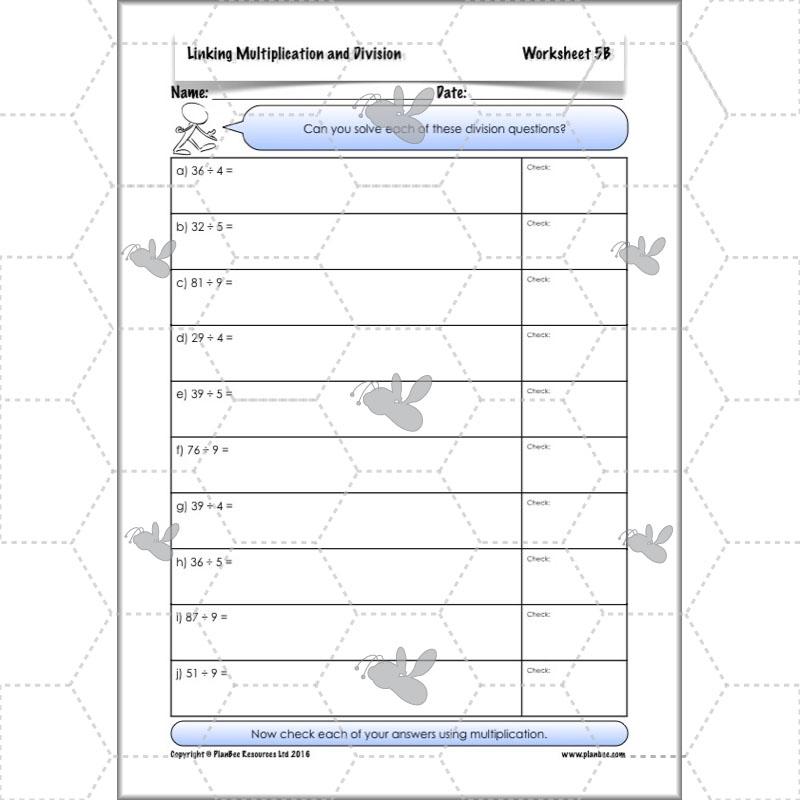 PlanBee Linking Multiplication and Division: Year 3 Primary Maths Lessons