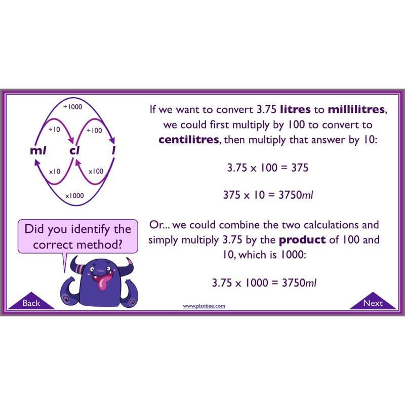 PlanBee Measures Year 6 Maths Lesson Planning and Resources