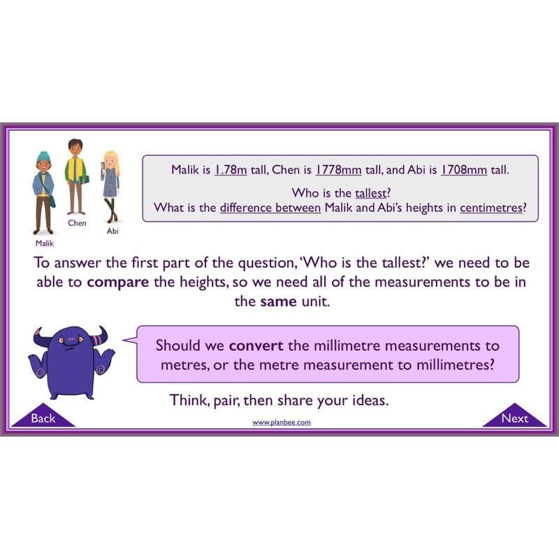 PlanBee Measures Year 6 Maths Lesson Planning and Resources