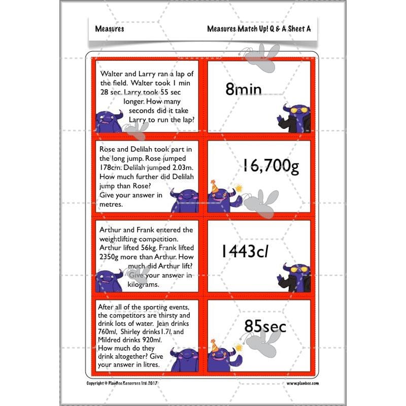 PlanBee Measures Year 6 Maths Lesson Planning and Resources