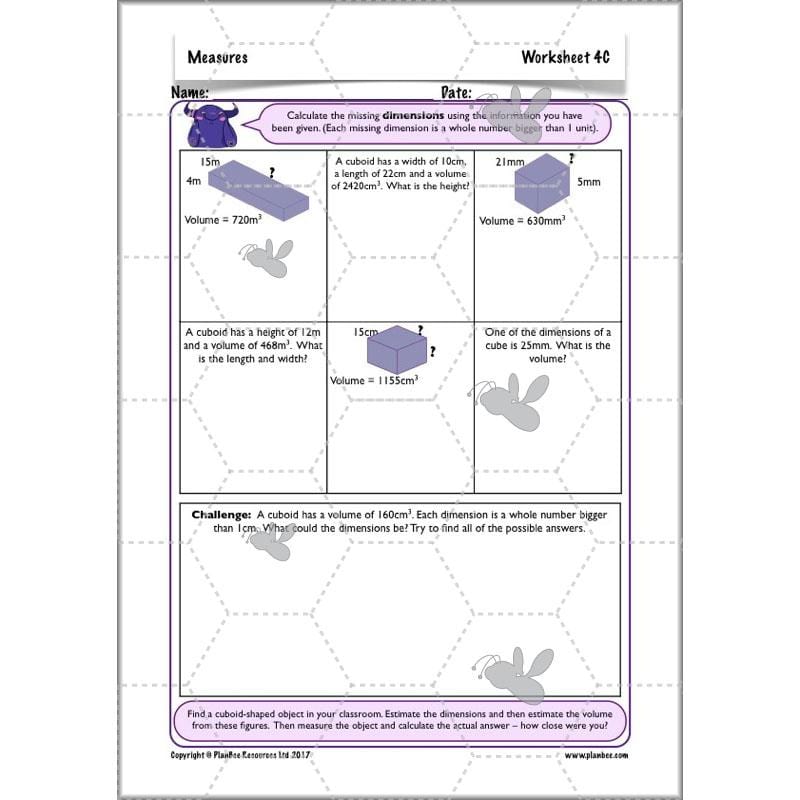 PlanBee Measures Year 6 Maths Lesson Planning and Resources