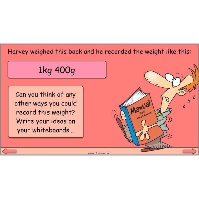 PlanBee Measuring Weight - Measurement: Primary Year 4 Maths Planning KS2