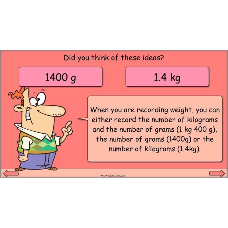 PlanBee Measuring Weight - Measurement: Primary Year 4 Maths Planning KS2