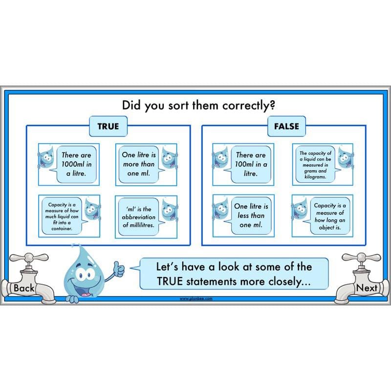 PlanBee Measuring Capacity Year 4 Maths Lesson Planning Pack