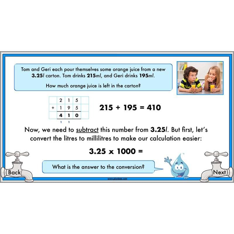 PlanBee Measuring Capacity Year 4 Maths Lesson Planning Pack