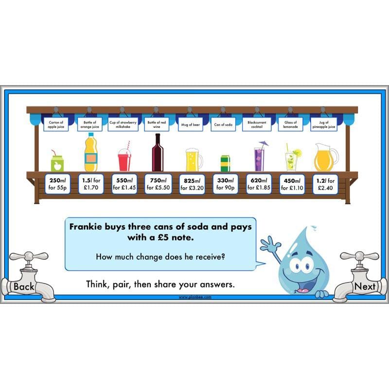 PlanBee Measuring Capacity Year 4 Maths Lesson Planning Pack