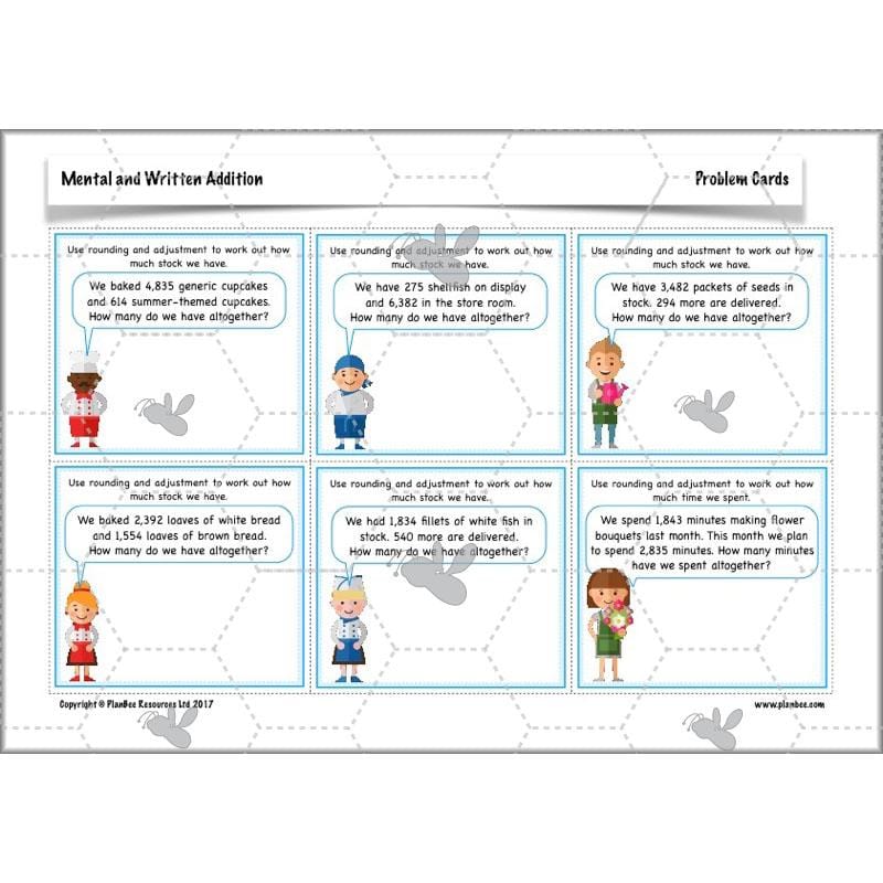 PlanBee Mental & Written Addition - Year 5 Maths Planning - PlanBee