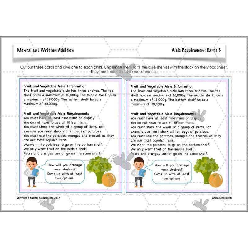 PlanBee Mental & Written Addition - Year 5 Maths Planning - PlanBee