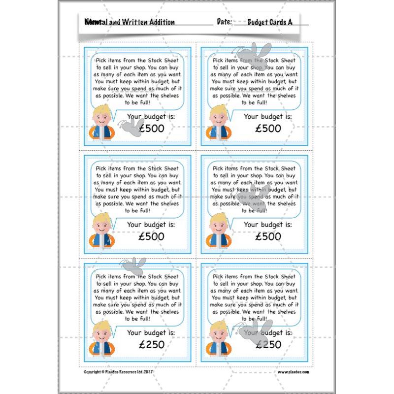 PlanBee Mental & Written Addition - Year 5 Maths Planning - PlanBee