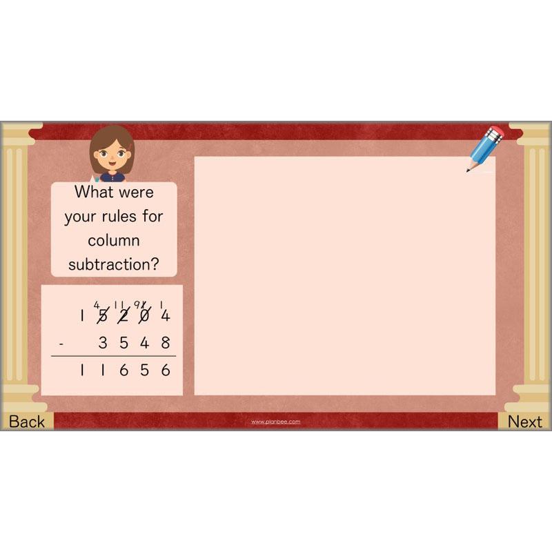 PlanBee Mental & Written Subtraction - Year 5 Maths Planning PlanBee