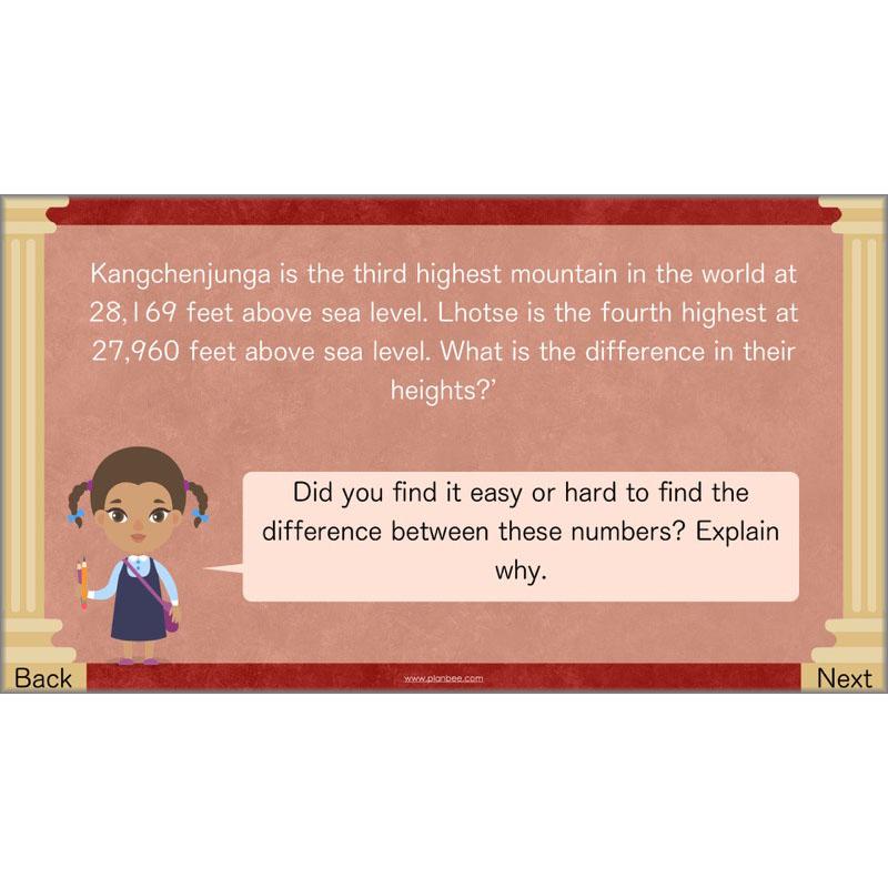 PlanBee Mental & Written Subtraction - Year 5 Maths Planning PlanBee
