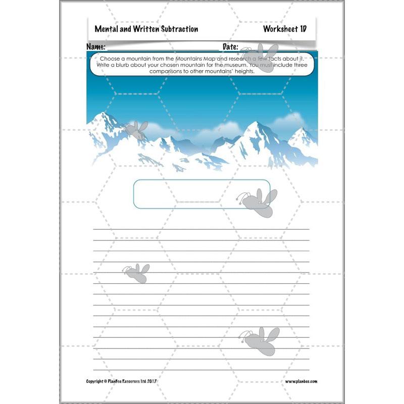 PlanBee Mental & Written Subtraction - Year 5 Maths Planning PlanBee