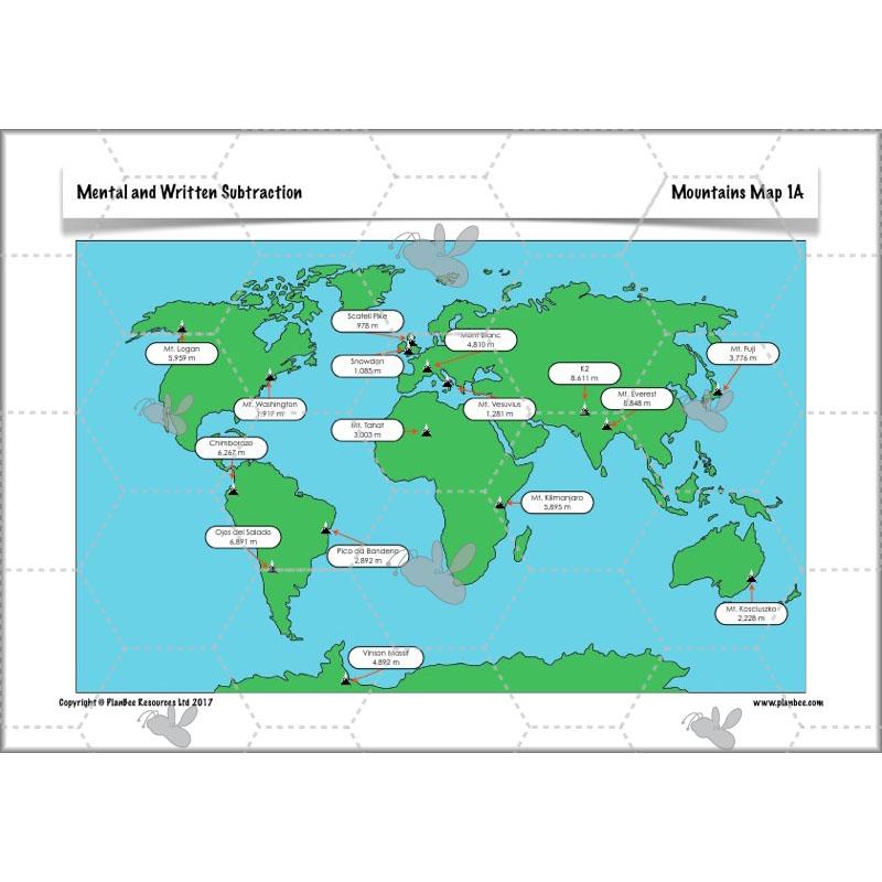 PlanBee Mental & Written Subtraction - Year 5 Maths Planning PlanBee