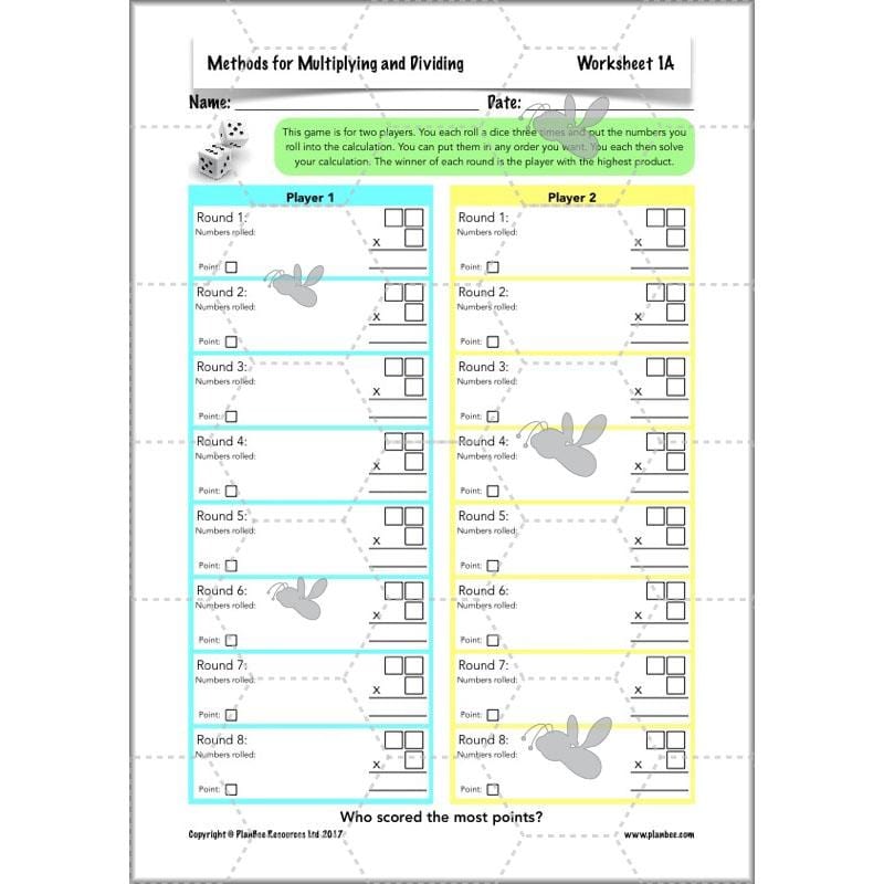 PlanBee Methods for Multiplying and Dividing - Year 5 Maths Planning - PlanBee