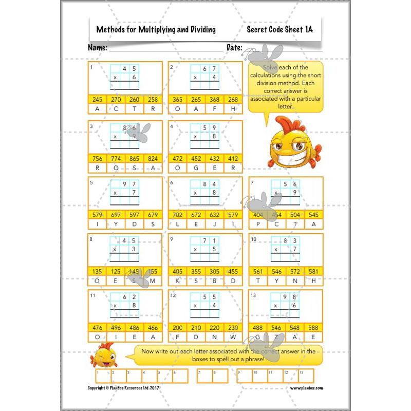 PlanBee Methods for Multiplying and Dividing - Year 5 Maths Planning - PlanBee