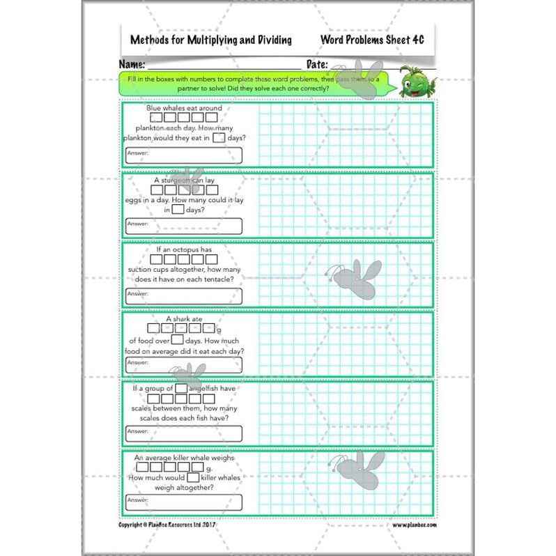 Year 5 Multiplication and Division Methods Maths by PlanBee