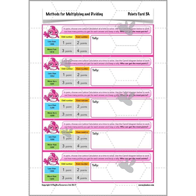 PlanBee Methods for Multiplying and Dividing - Year 5 Maths Planning - PlanBee