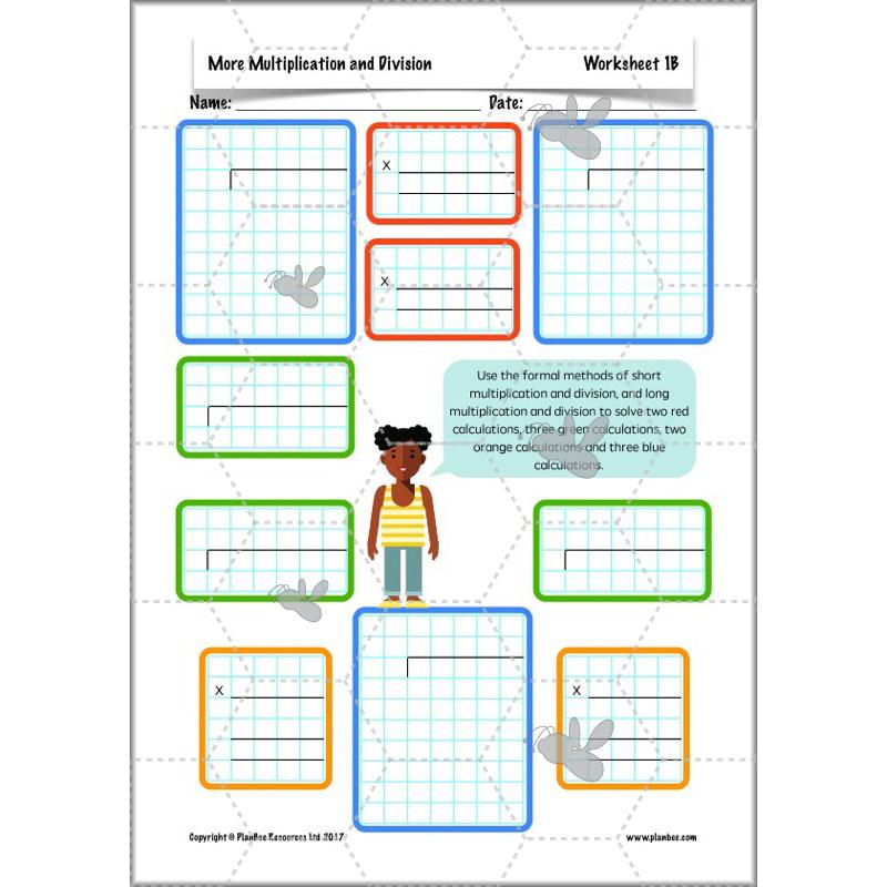 PlanBee More Multiplication and Division - Year 6 Maths Planning and Resources
