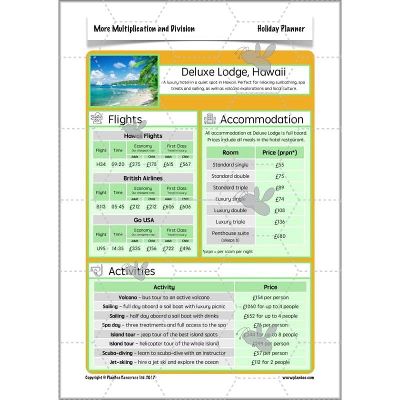 PlanBee More Multiplication and Division - Year 6 Maths Planning and Resources