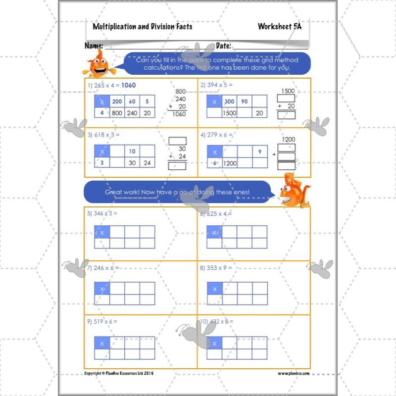 PlanBee Multiplication and Division Facts - Times Tables | Year 4 Maths