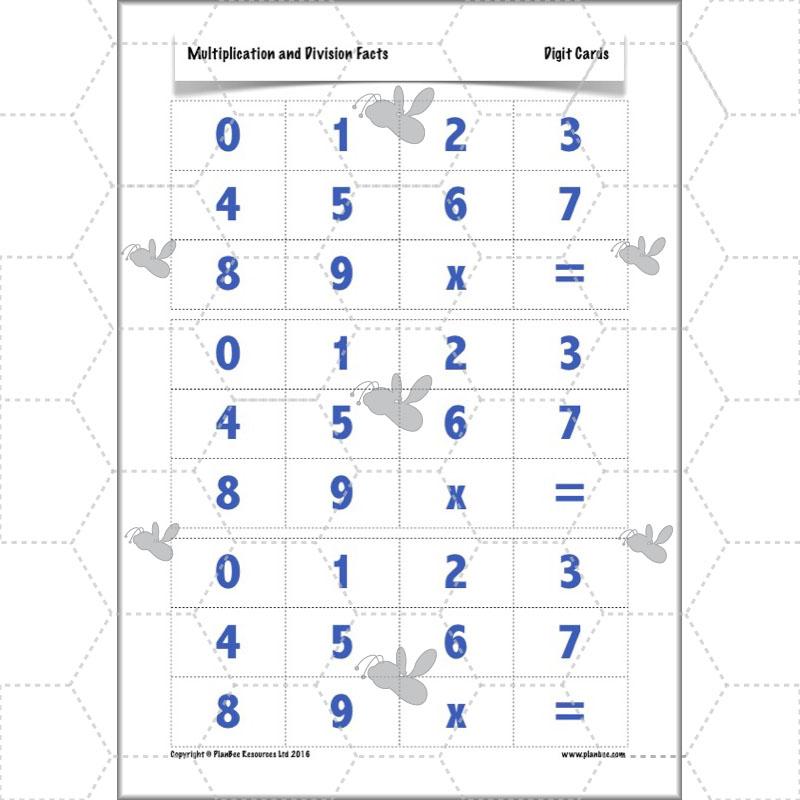 PlanBee Multiplication and Division Facts - Times Tables | Year 4 Maths