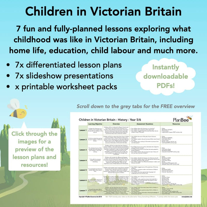 PlanBee Children in Victorian Britain | PlanBee KS2 History Lessons