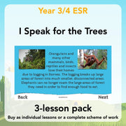 PlanBee I Speak for the Trees KS2 Ecosystems ESR Lessons