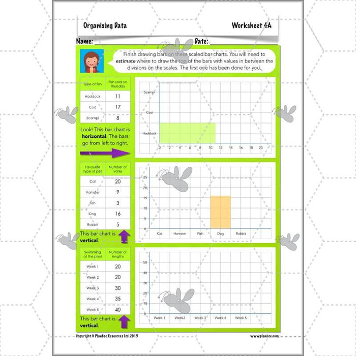 PlanBee Year 3 Statistics Organising Data PlanBee Maths Lesson