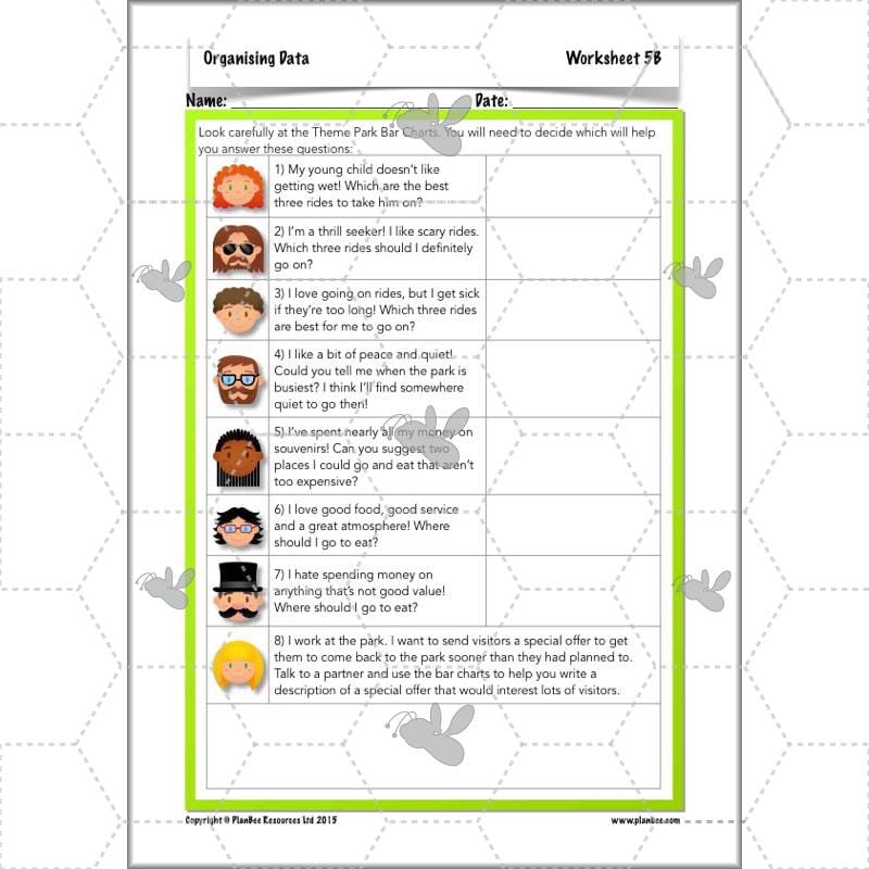 PlanBee Year 3 Statistics Organising Data PlanBee Maths Lesson