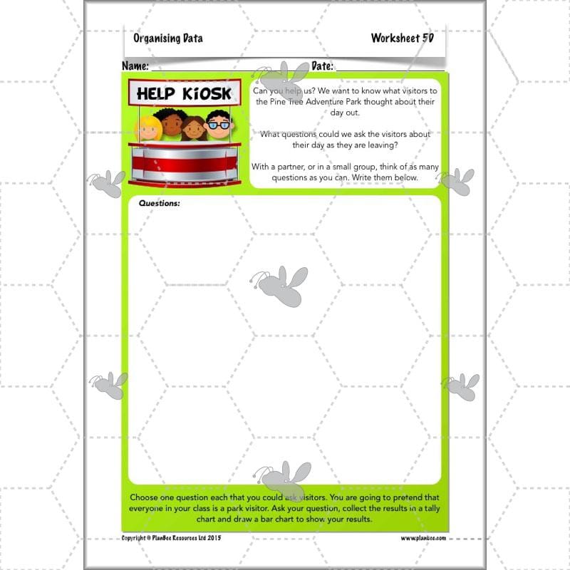 PlanBee Year 3 Statistics Organising Data PlanBee Maths Lesson