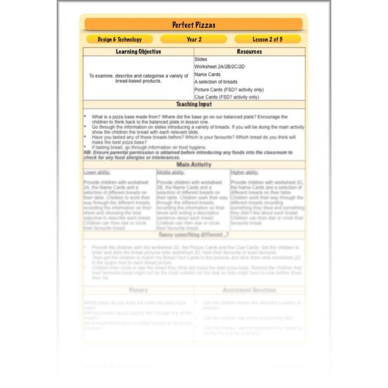 PlanBee Cooking Year 2 DT | Cooking with Kids Pizza | PlanBee