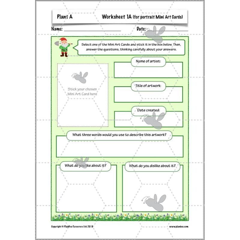 PlanBee Plant Art Lessons Year 3 & Year 4 PlanBee Art scheme of work
